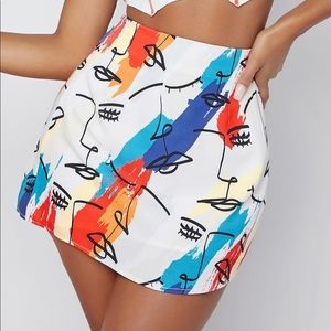 NEW Cool art print skirt